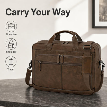 Premium Laptop Briefcase | Business Work Bag for Office & Travel - NORTHVALE